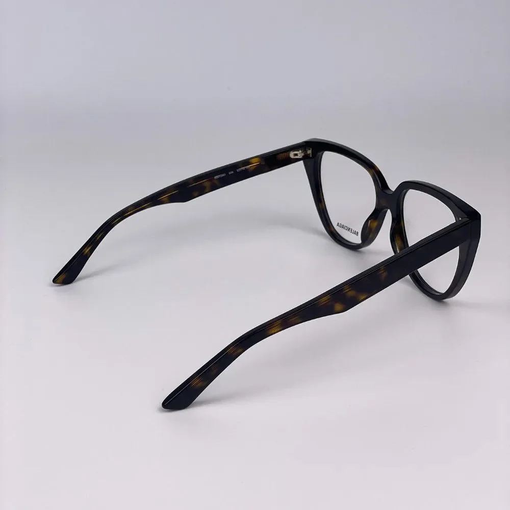 Balenciaga Everyday BB0129O 005 Eyeglasses Cat Eye Havana Women